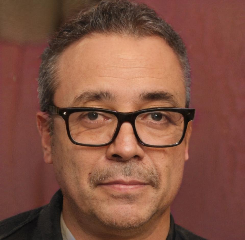 Retrato de Rodrigo Delgado, Director Académico de fynoralithque